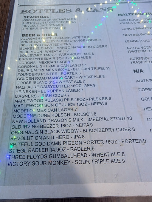 Menu Blue Bayou - 0