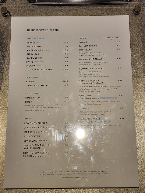Menu Blue Bottle Coffee - 0
