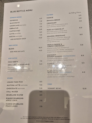 Menu Blue Bottle Coffee - 5