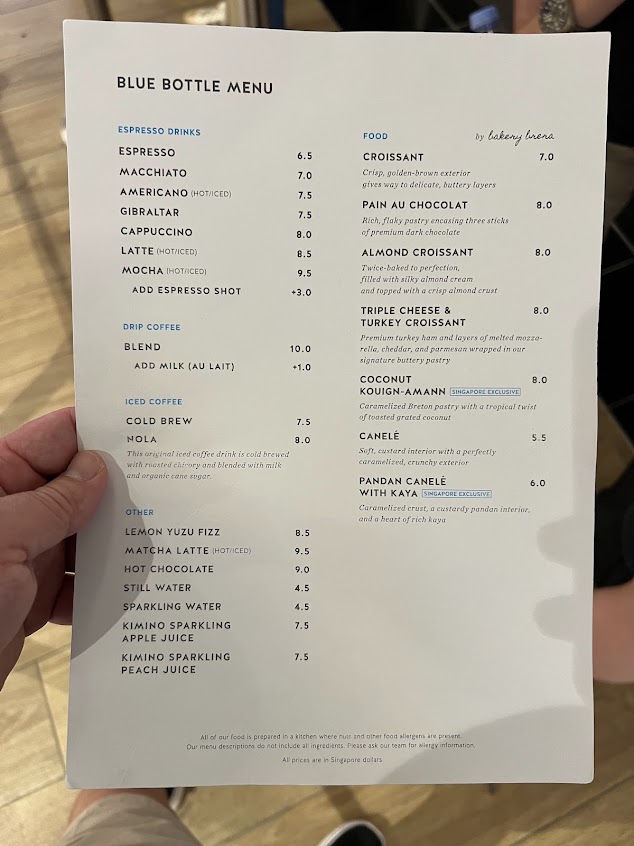 Menu Blue Bottle Coffee - 8
