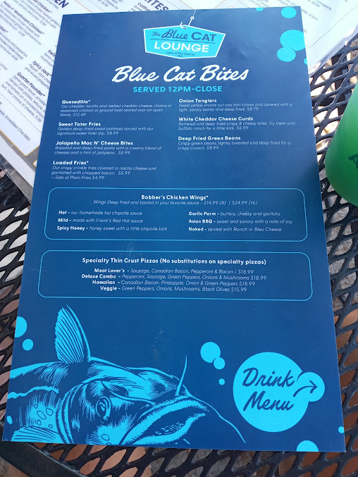 Menu Blue Cat Lounge At Alhonna Resort - 0