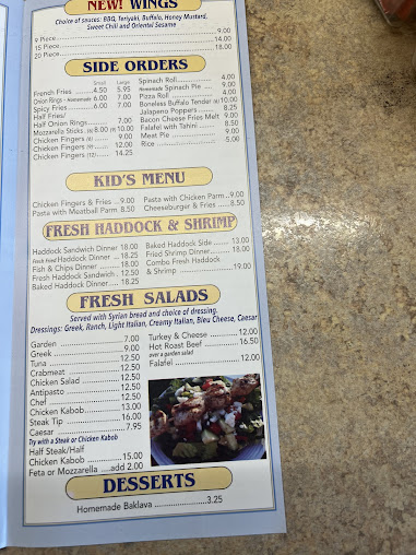 Menu Blue House Family Pizza Salem - 2