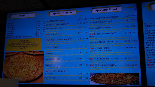 Menu Blue House Family Pizza Salem - 8