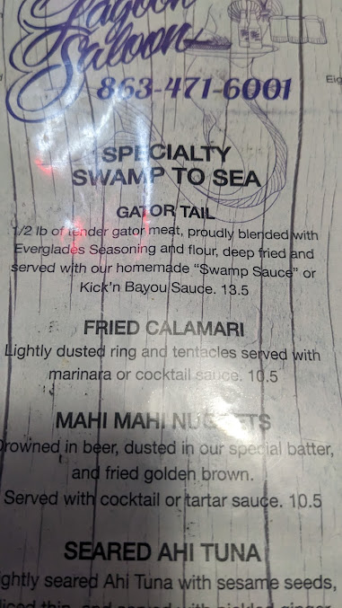 Menu Blue Lagoon Saloon - 5