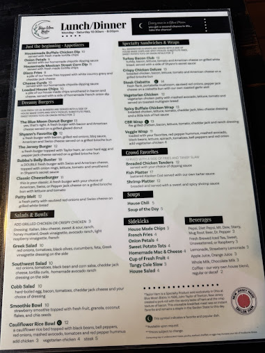 Menu Blue Moon Bistro - 2