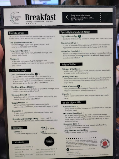 Menu Blue Moon Bistro - 3