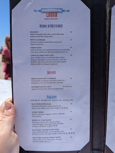 Menu Blue Moon Over Avila - 9