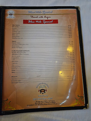 Menu Blue Nile - 0