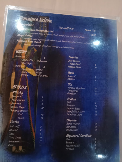 Menu Blue Nile - 4