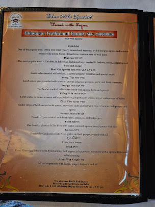 Menu Blue Nile - 8