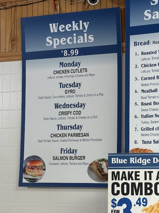 Menu Blue Ridge Deli Cafe - 5