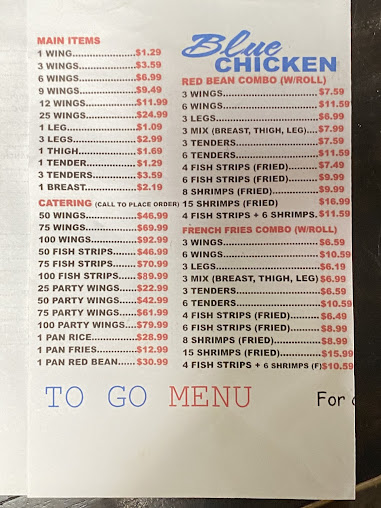Menu Blue Store Chicken - 1