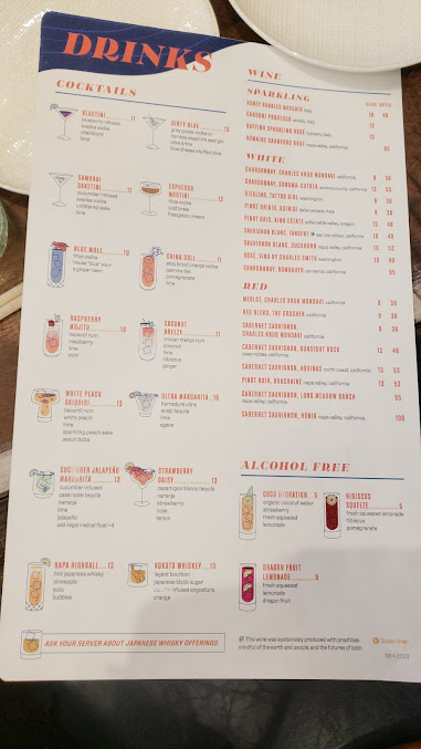 Menu Blue Sushi Sake Grill - 2