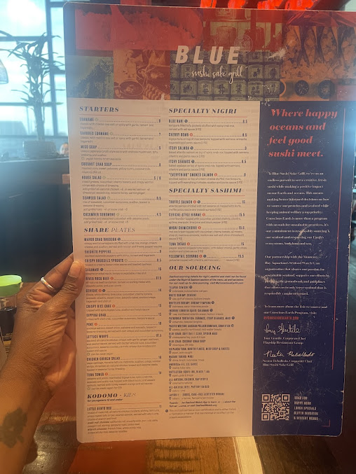 Menu Blue Sushi Sake Grill - 8