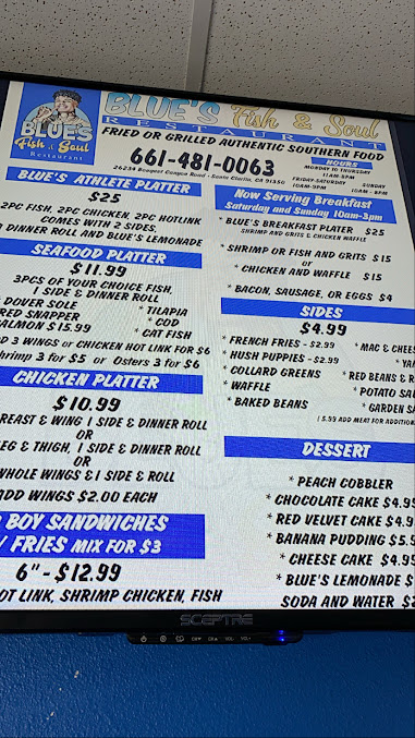 Menu Blues Fish Soul - 2