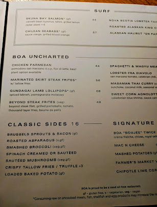 Menu Boa Steakhouse Manhattan Beach - 0