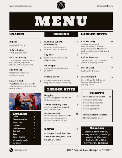 Menu Board To Beers - 0