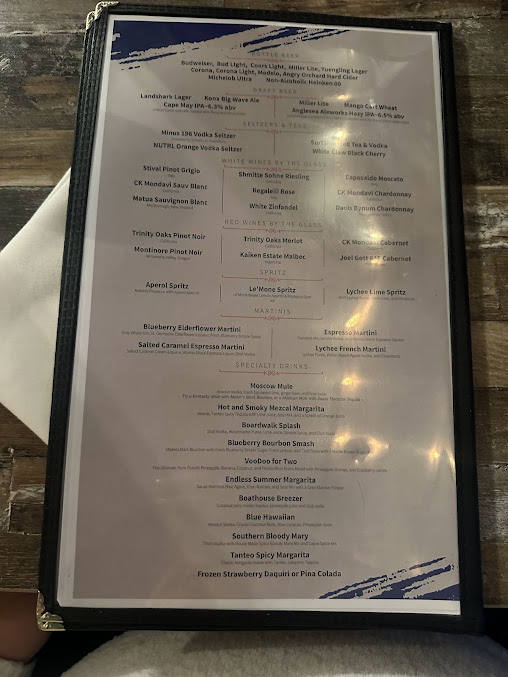 Menu Boathouse Restaurant - 9