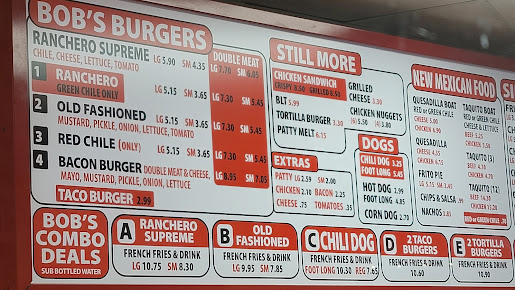 Menu Bob's Burgers Albuquerque - 0