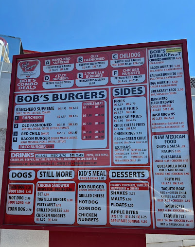 Menu Bob's Burgers Albuquerque - 1