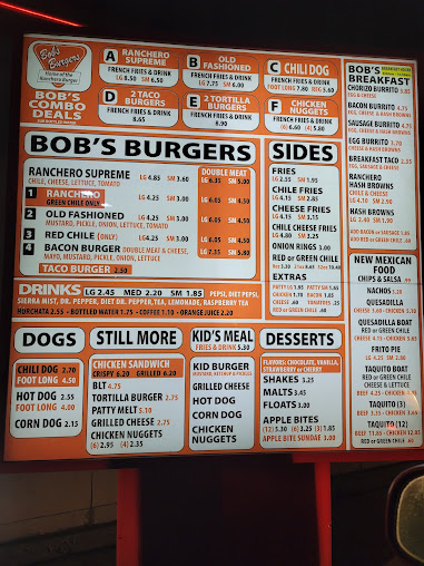 Menu Bob's Burgers Albuquerque - 2