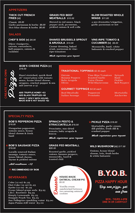Menu Bob’s Pizza - 9