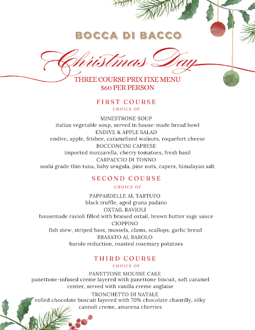 Menu Bocca Di Bacco Theater District - 3