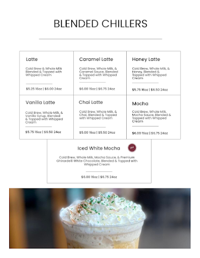 Menu Bodacious Brew Thru - 3