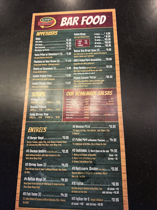 Menu Bodegas Taco Shop - 0