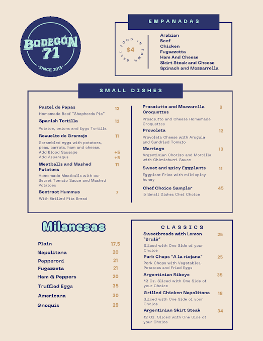 Menu Bodegon 71 - 2