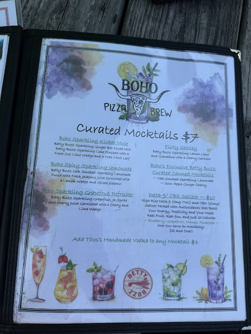 Menu Boho Pizza And Brew - 2