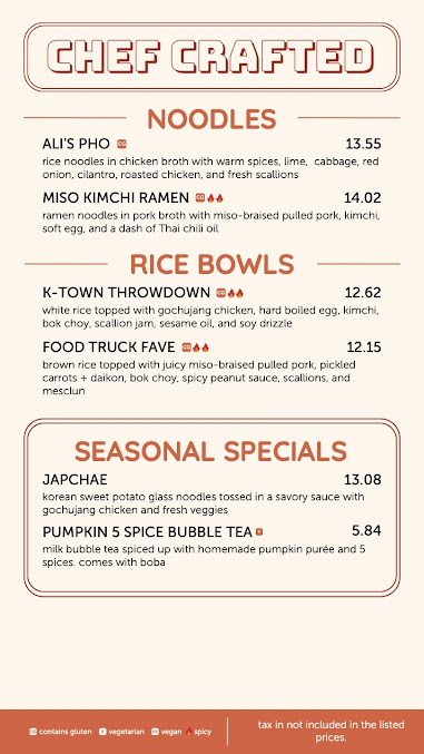 Menu Bon Me Fort Point - 0