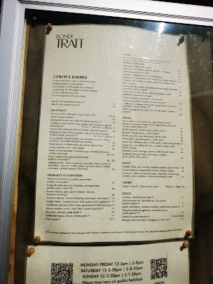 Menu Bondi Trattoria - 1