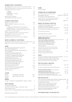 Menu Bondi Trattoria - 8