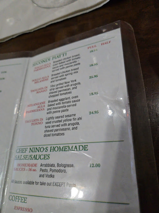 Menu Bongiornos Cucina Italiana Pizzeria - 7