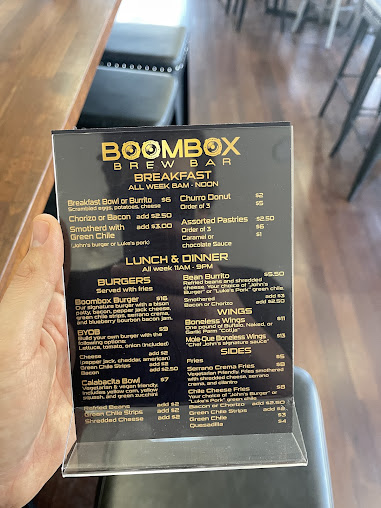 Menu Boombox Brew Bar - 0