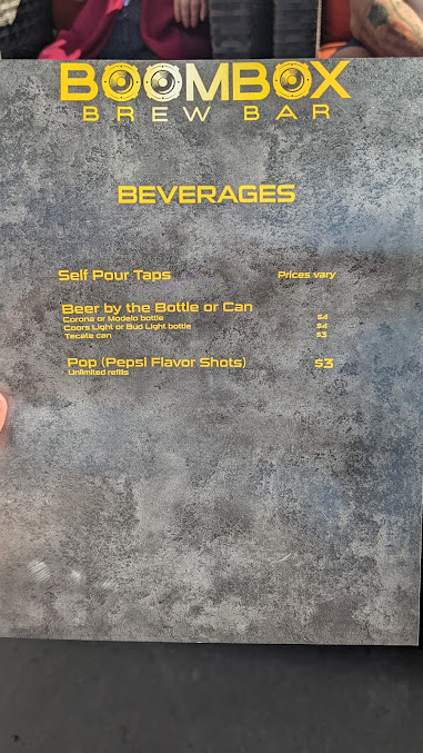 Menu Boombox Brew Bar - 3