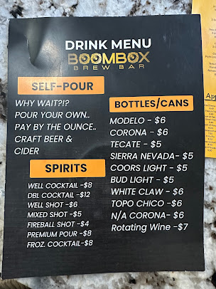 Menu Boombox Brew Bar - 7