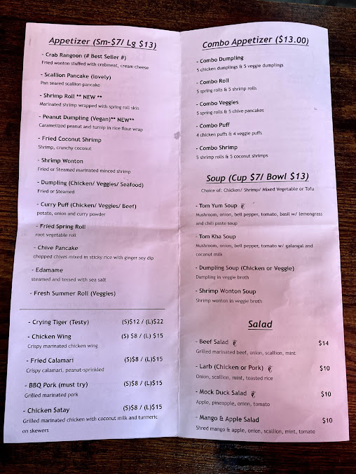 Menu Boonthai Brooklyn - 3