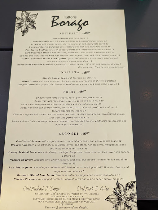 Menu Borago Restaurant - 2