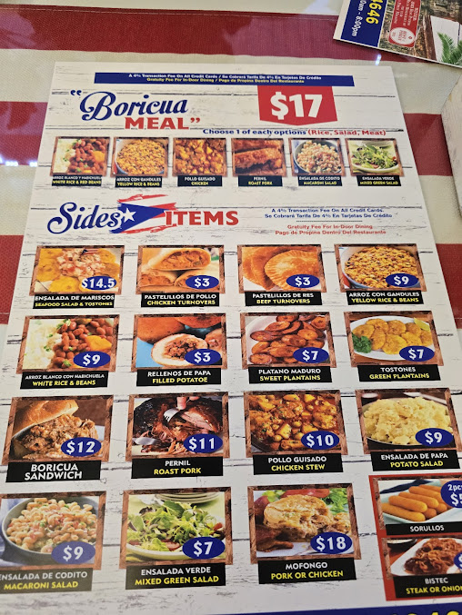 Menu Boricua Restaurant 2 - 9
