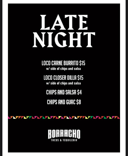 Menu Borracho Tacos Tequileria - 6