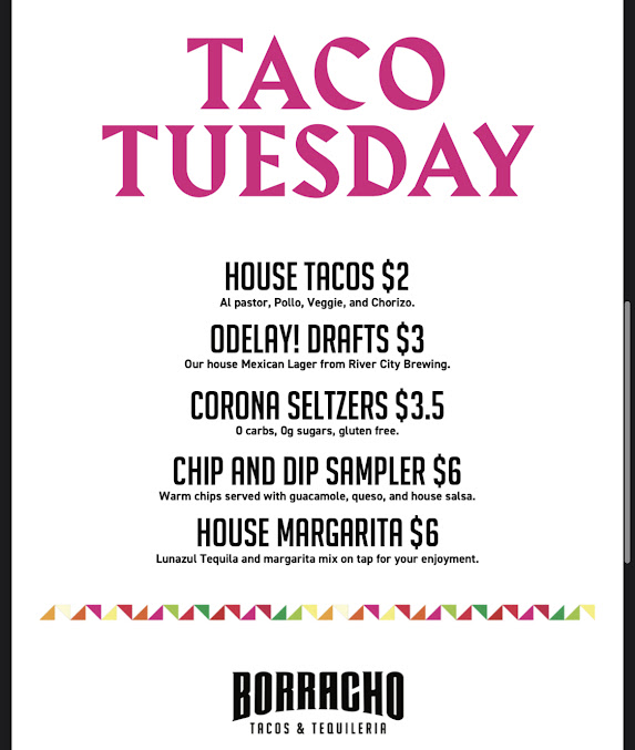 Menu Borracho Tacos Tequileria - 7