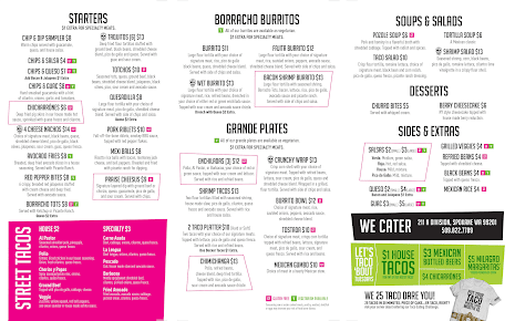 Menu Borracho Tacos Tequileria - 8