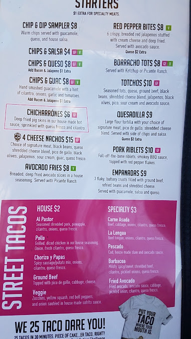 Menu Borracho Tacos Tequileria - 9