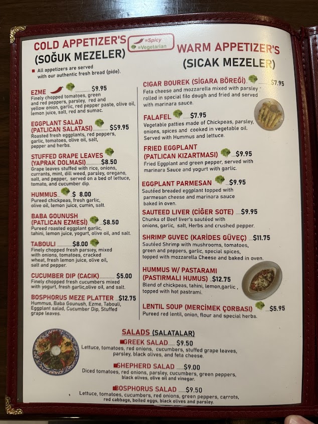 Menu Bosphorus Restaurant - 2