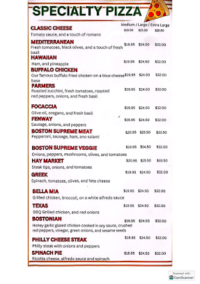 Menu Boston Kitchen Pizza - 8