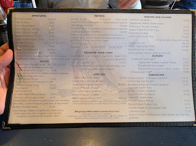 Menu Boston Sail Loft - 1
