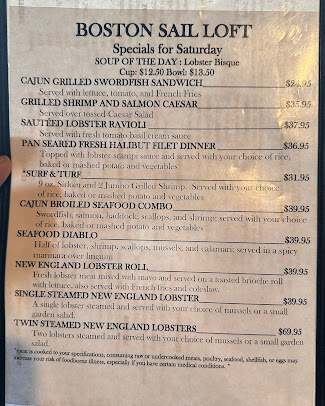 Menu Boston Sail Loft - 4
