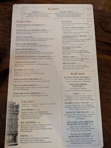 Menu Bostonia Public House - 1